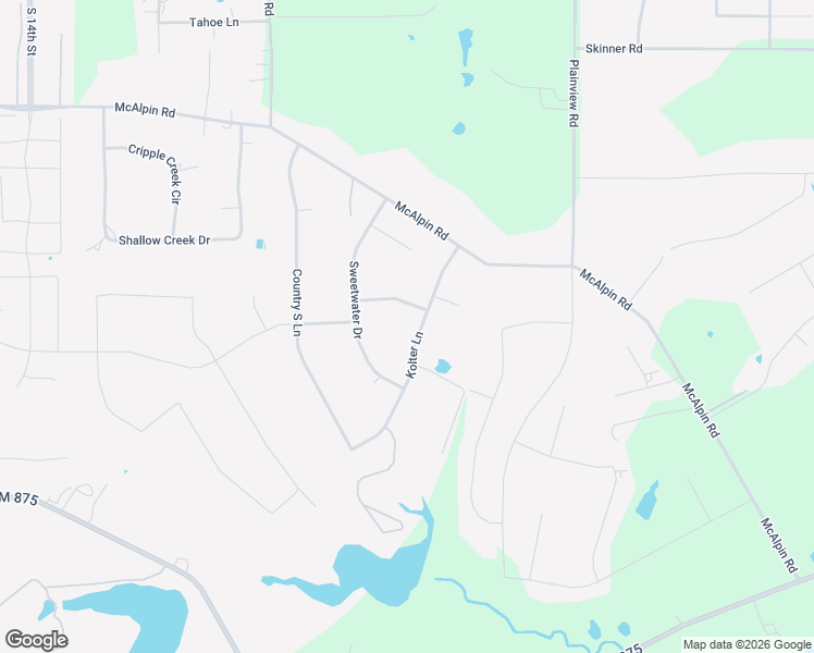 map of restaurants, bars, coffee shops, grocery stores, and more near 5831 Kolter Lane in Midlothian