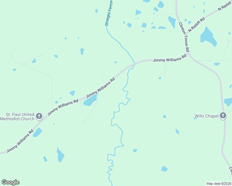 map of restaurants, bars, coffee shops, grocery stores, and more near 6683 Jimmy Williams Road in Clinton