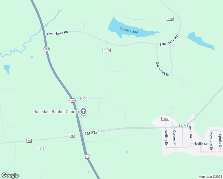 map of restaurants, bars, coffee shops, grocery stores, and more near 13570 County Road 4170 in Tyler