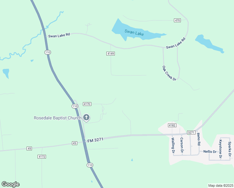 map of restaurants, bars, coffee shops, grocery stores, and more near 13570 County Road 4170 in Tyler