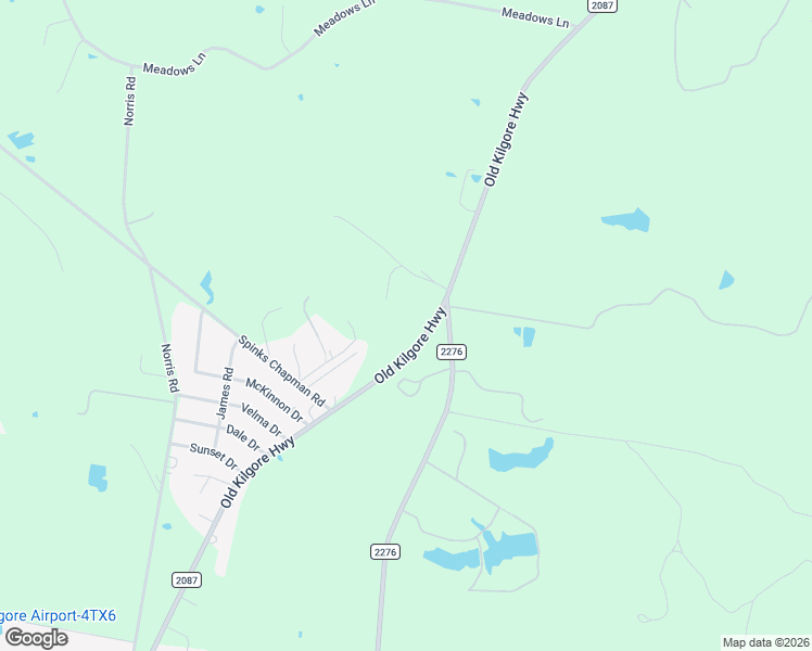 map of restaurants, bars, coffee shops, grocery stores, and more near 4440 Fm 2087 S in Kilgore