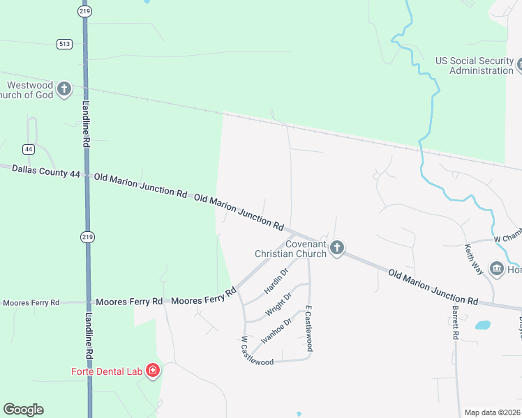 map of restaurants, bars, coffee shops, grocery stores, and more near 408 Old Marion Junction Road in Selma