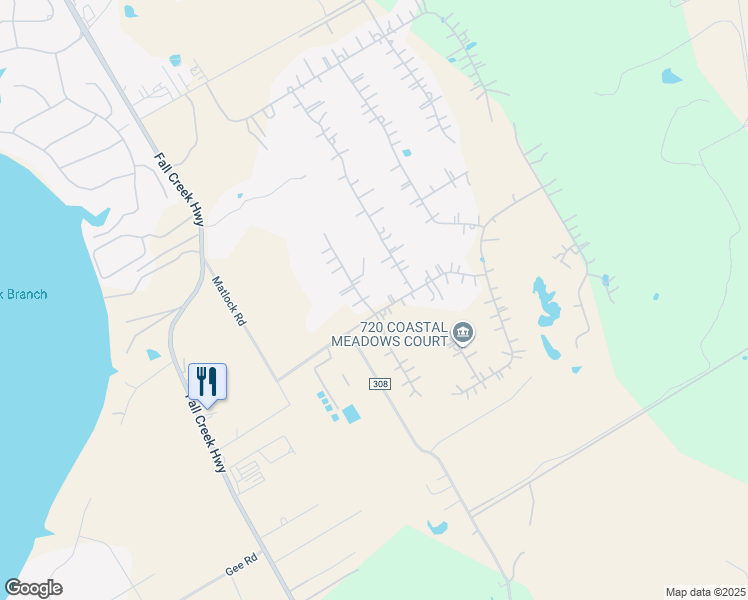 map of restaurants, bars, coffee shops, grocery stores, and more near 101 Maverick Court in Granbury
