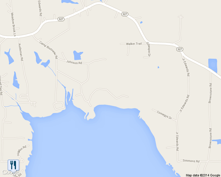 map of restaurants, bars, coffee shops, grocery stores, and more near 1543 Johnson Rd in Doyline