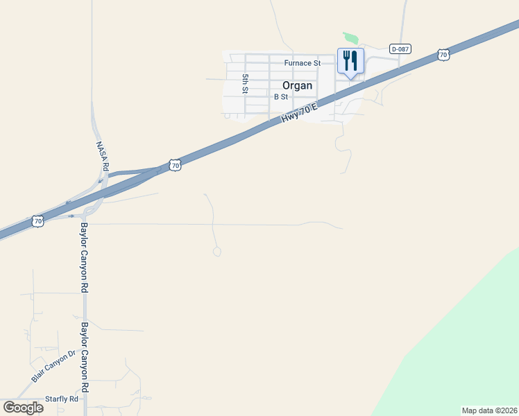 map of restaurants, bars, coffee shops, grocery stores, and more near 15535 Space Murals Lane in Las Cruces