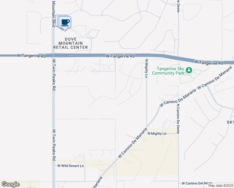map of restaurants, bars, coffee shops, grocery stores, and more near 11838 North Raphael Way in Tucson
