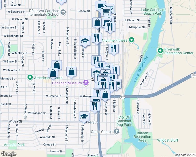 map of restaurants, bars, coffee shops, grocery stores, and more near in Carlsbad