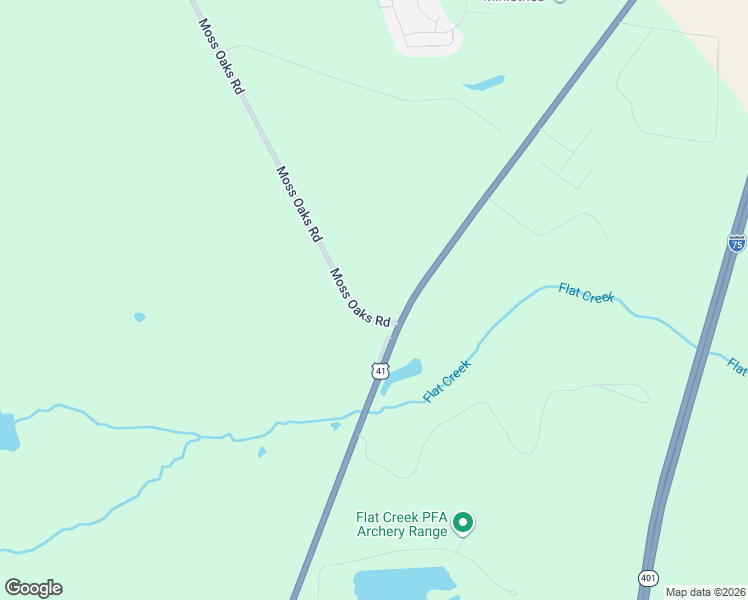 map of restaurants, bars, coffee shops, grocery stores, and more near 102 Moss Oaks Road in Perry