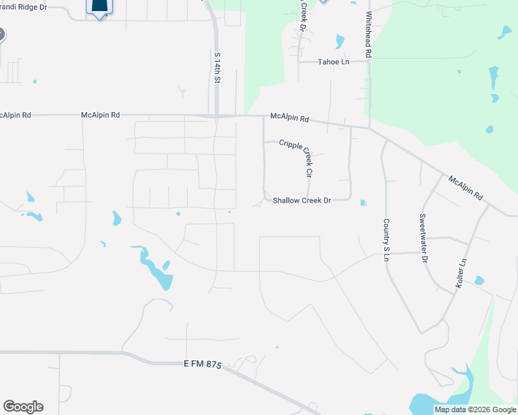 map of restaurants, bars, coffee shops, grocery stores, and more near 5436 Shallow Creek Drive in Midlothian