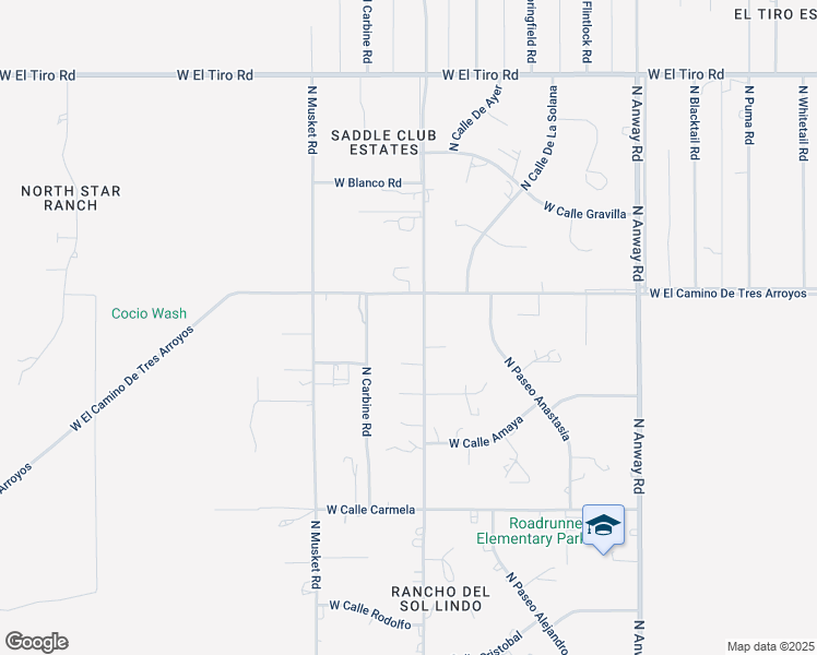map of restaurants, bars, coffee shops, grocery stores, and more near 11935 North Derringer Road in Marana