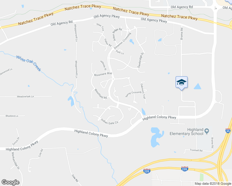 map of restaurants, bars, coffee shops, grocery stores, and more near 310 Steeple Ridge in Ridgeland