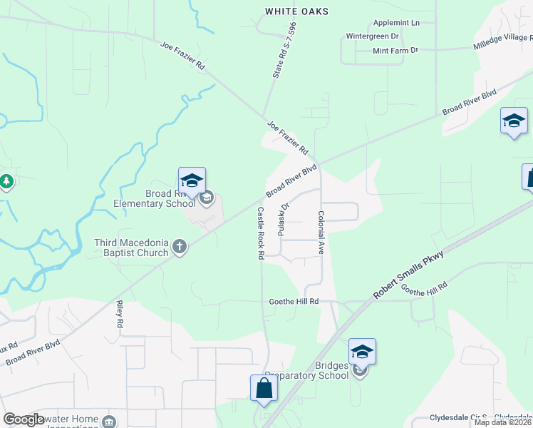 map of restaurants, bars, coffee shops, grocery stores, and more near 11 State Road S-7-589 in Beaufort