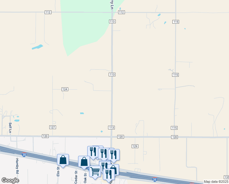map of restaurants, bars, coffee shops, grocery stores, and more near 470 County Road 113 in Clyde