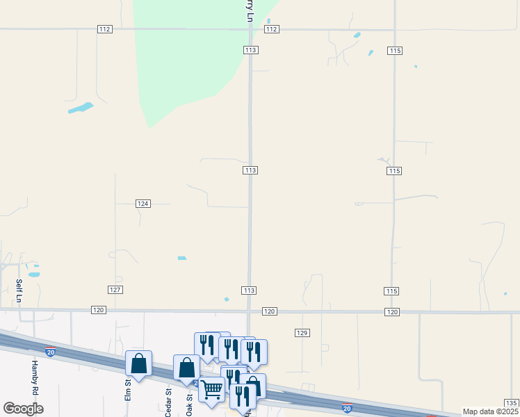 map of restaurants, bars, coffee shops, grocery stores, and more near 470 County Road 113 in Clyde