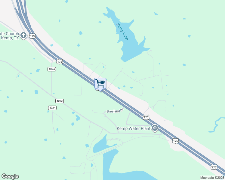 map of restaurants, bars, coffee shops, grocery stores, and more near 8350 City Lake Road in Kemp