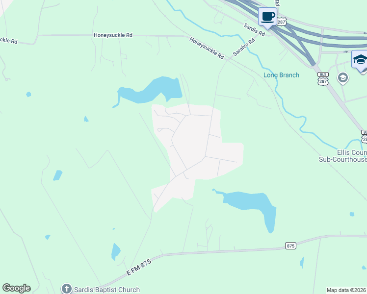 map of restaurants, bars, coffee shops, grocery stores, and more near 151 Ralston Lake Road in Midlothian