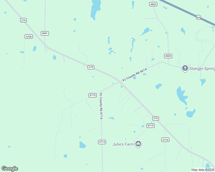 map of restaurants, bars, coffee shops, grocery stores, and more near 220 County Road 4715 in Ben Wheeler
