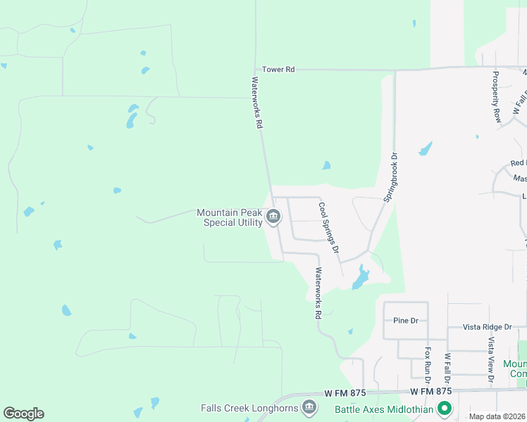 map of restaurants, bars, coffee shops, grocery stores, and more near 5641 Waterworks Road in Midlothian