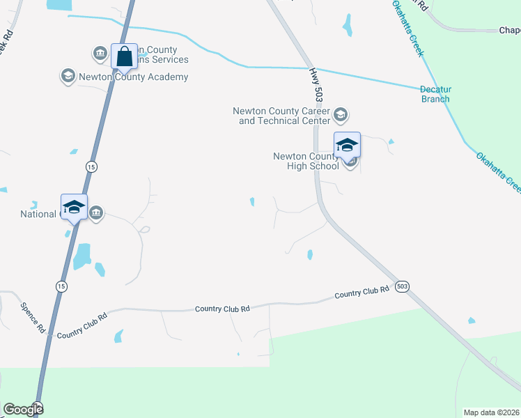 map of restaurants, bars, coffee shops, grocery stores, and more near 160 Deerfield Lane in Decatur