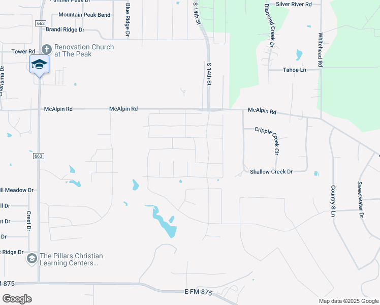 map of restaurants, bars, coffee shops, grocery stores, and more near 658 Roscoe Drive in Midlothian