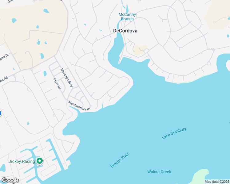 map of restaurants, bars, coffee shops, grocery stores, and more near 5008 Rio Vista Drive in Granbury