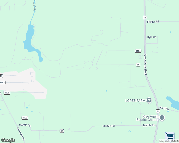 map of restaurants, bars, coffee shops, grocery stores, and more near 309 County Road 38 in Tyler