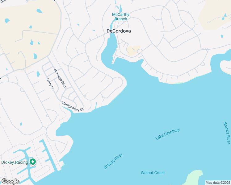 map of restaurants, bars, coffee shops, grocery stores, and more near 5001 Rio Vista Drive in Granbury