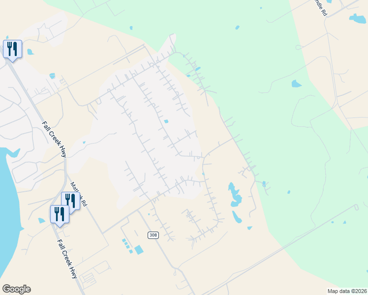 map of restaurants, bars, coffee shops, grocery stores, and more near 264 Martin Drive in Granbury