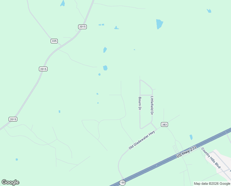 map of restaurants, bars, coffee shops, grocery stores, and more near 11144 County Road 335 in Tyler