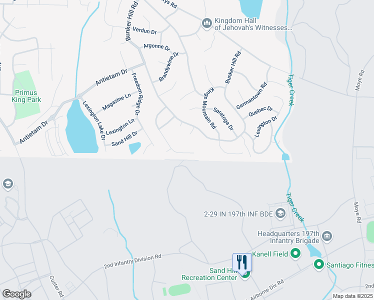 map of restaurants, bars, coffee shops, grocery stores, and more near 1340 Bunker Ridge Lane in Columbus