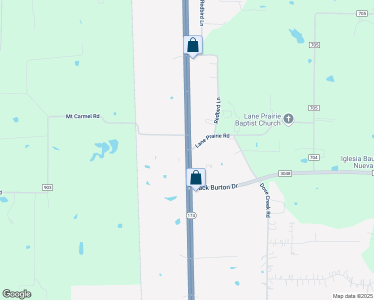 map of restaurants, bars, coffee shops, grocery stores, and more near 4023 North Main Street in Cleburne
