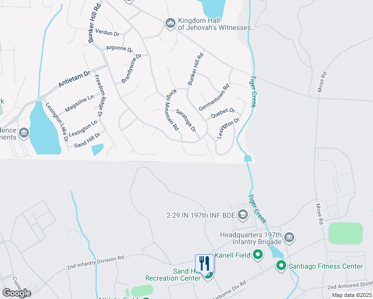 map of restaurants, bars, coffee shops, grocery stores, and more near 1408 Kings Mountain Road in Columbus