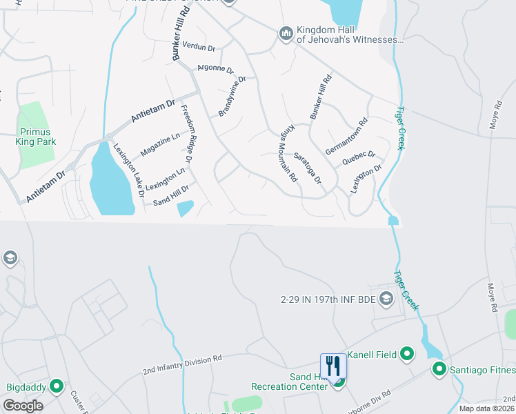 map of restaurants, bars, coffee shops, grocery stores, and more near 1211 Bunker Ridge Drive in Columbus