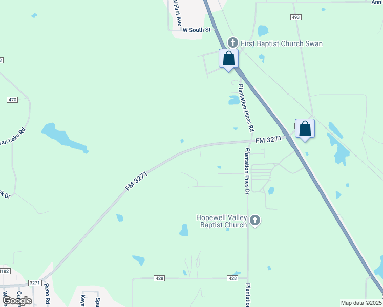 map of restaurants, bars, coffee shops, grocery stores, and more near 12237 FM 3271 in Tyler