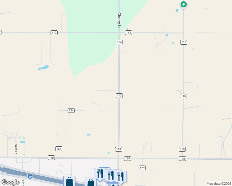 map of restaurants, bars, coffee shops, grocery stores, and more near 622 County Road 113 in Clyde