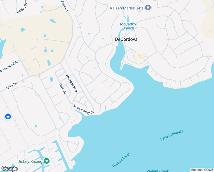 map of restaurants, bars, coffee shops, grocery stores, and more near 4908 East Boquillas Court in Granbury