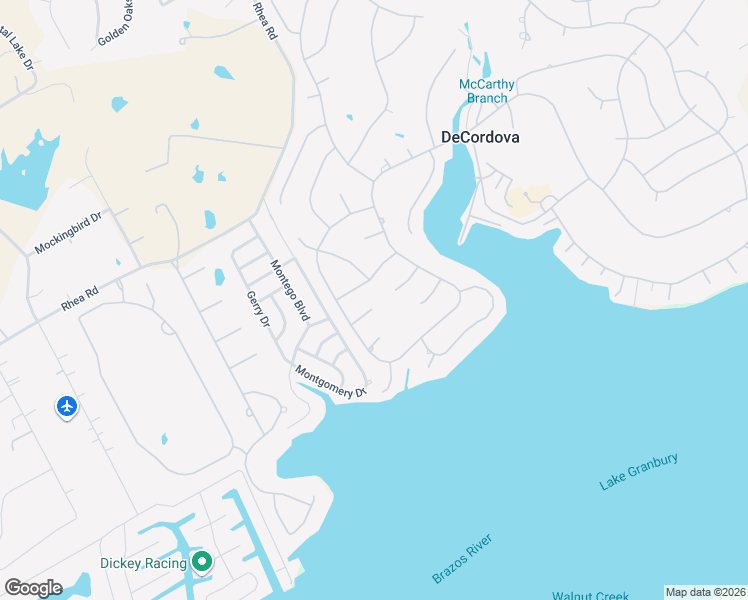 map of restaurants, bars, coffee shops, grocery stores, and more near 5008 Pequeno Court in Granbury