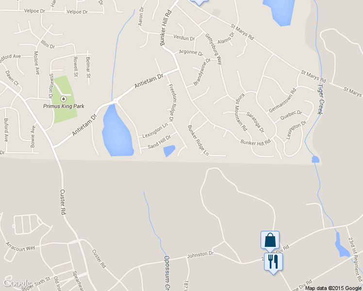 map of restaurants, bars, coffee shops, grocery stores, and more near 1347 Freedom Ridge Drive in Columbus