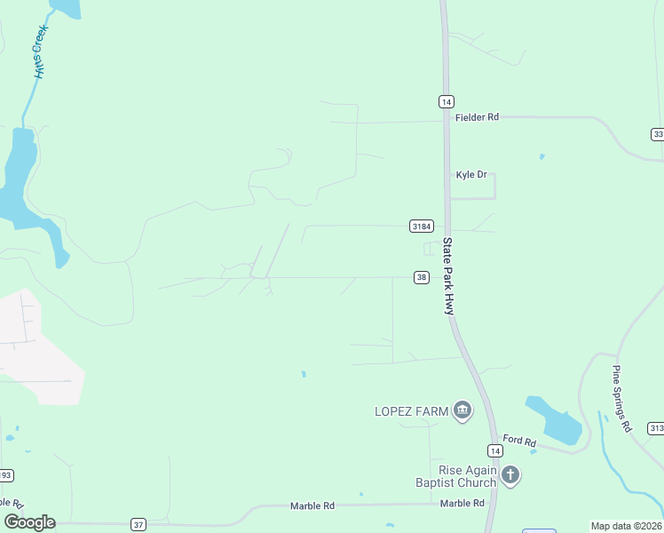 map of restaurants, bars, coffee shops, grocery stores, and more near 230 County Road 38 in Tyler