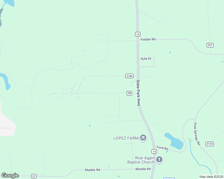 map of restaurants, bars, coffee shops, grocery stores, and more near 212 County Road 38 in Tyler