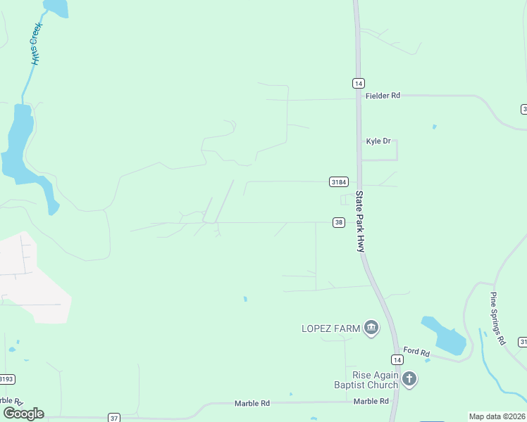 map of restaurants, bars, coffee shops, grocery stores, and more near 230 County Road 38 in Tyler