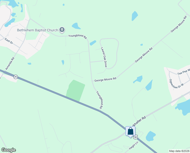 map of restaurants, bars, coffee shops, grocery stores, and more near 1897 Laurel Oak Drive in Statesboro