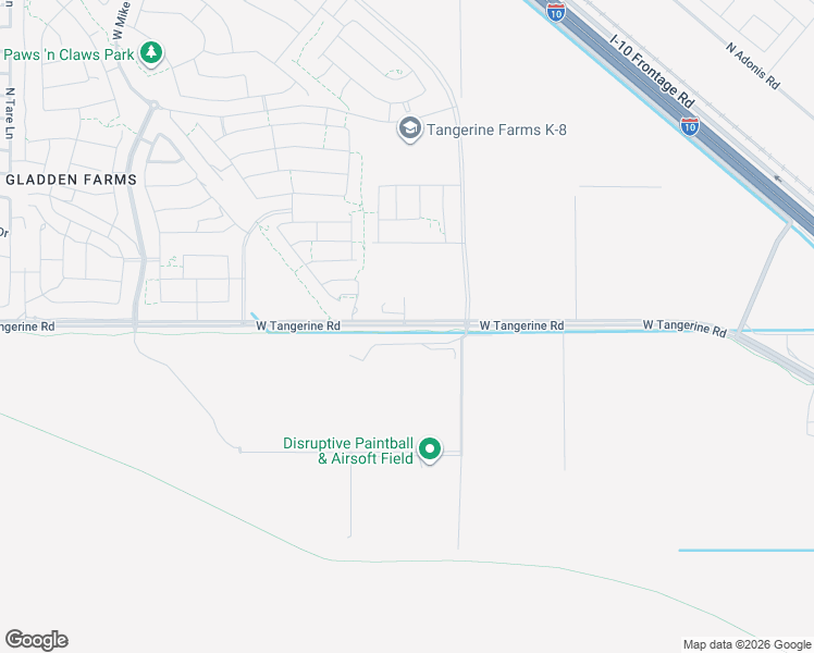 map of restaurants, bars, coffee shops, grocery stores, and more near 10200 West Tangerine Road in Marana