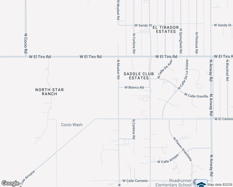 map of restaurants, bars, coffee shops, grocery stores, and more near 12175 North Musket Road in Marana
