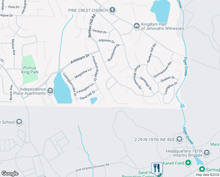 map of restaurants, bars, coffee shops, grocery stores, and more near 2016 Bunker Way Drive in Columbus