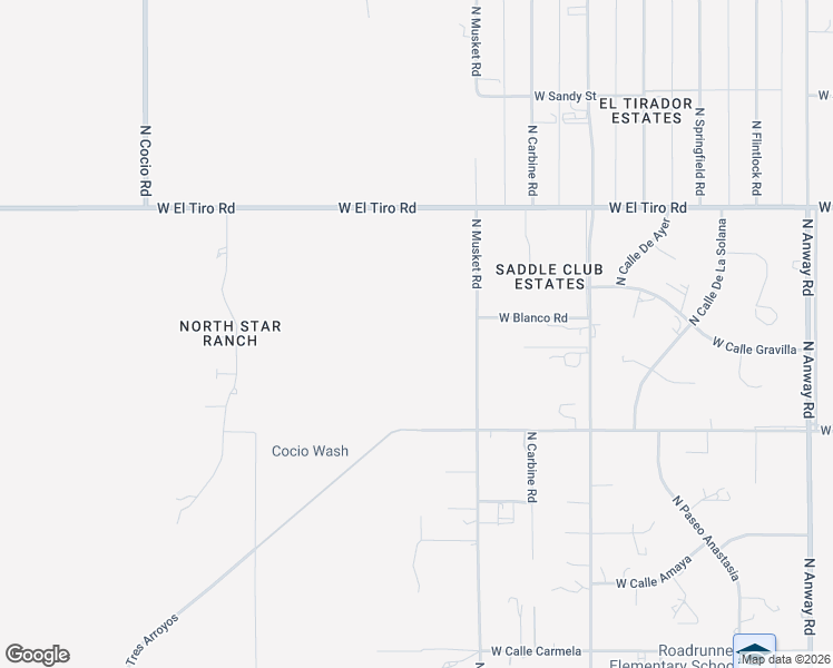 map of restaurants, bars, coffee shops, grocery stores, and more near 12175 North Musket Road in Marana