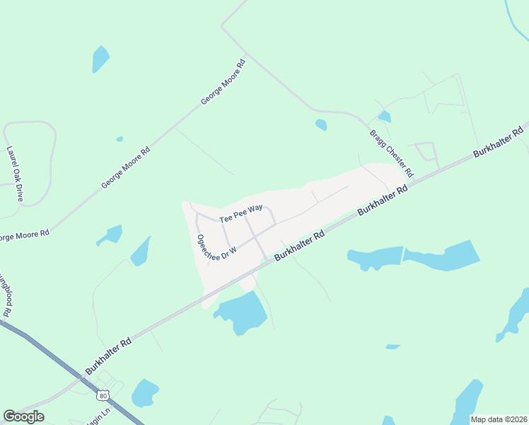 map of restaurants, bars, coffee shops, grocery stores, and more near 903 Teepee Way in Statesboro