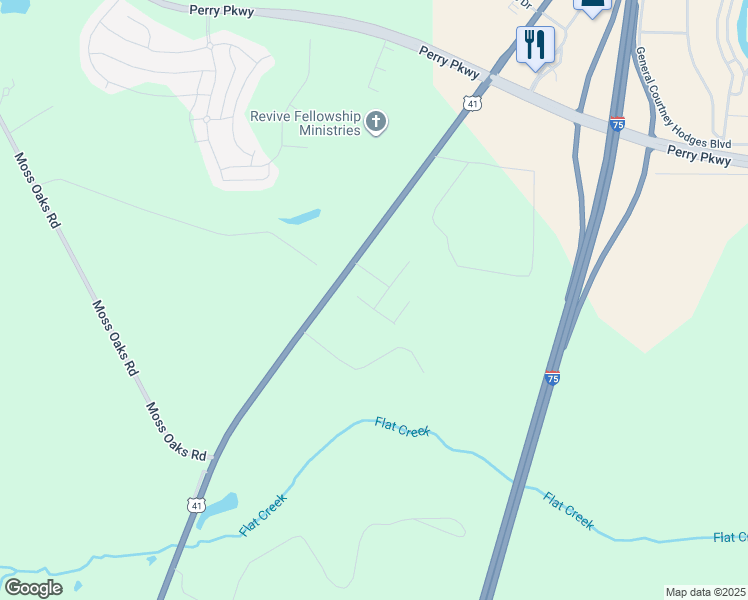 map of restaurants, bars, coffee shops, grocery stores, and more near 106 McEwen Court in Perry