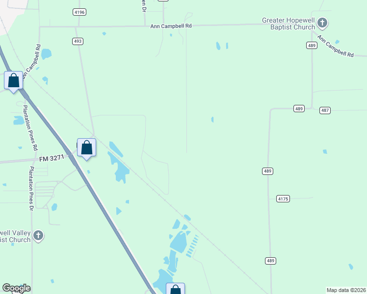 map of restaurants, bars, coffee shops, grocery stores, and more near 11081 Happy Acres in Tyler
