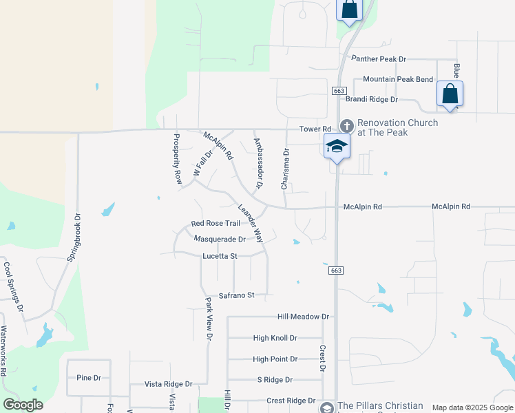 map of restaurants, bars, coffee shops, grocery stores, and more near 910 Mc Alpin Road in Midlothian